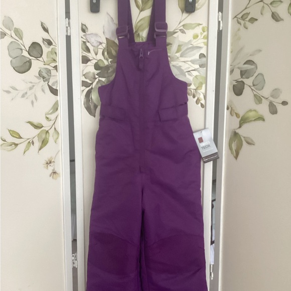 ❄️ NWT bib overalls snow ski pants Swiss Tech Kids Sz 4 - 5 XS New - Picture 2 of 7